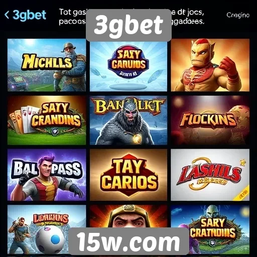 Desempenho de jogos populares no 3gbet