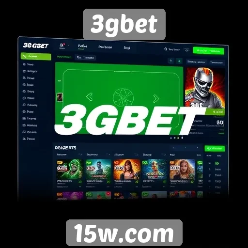 Interface do usuário no 3gbet é intuitiva